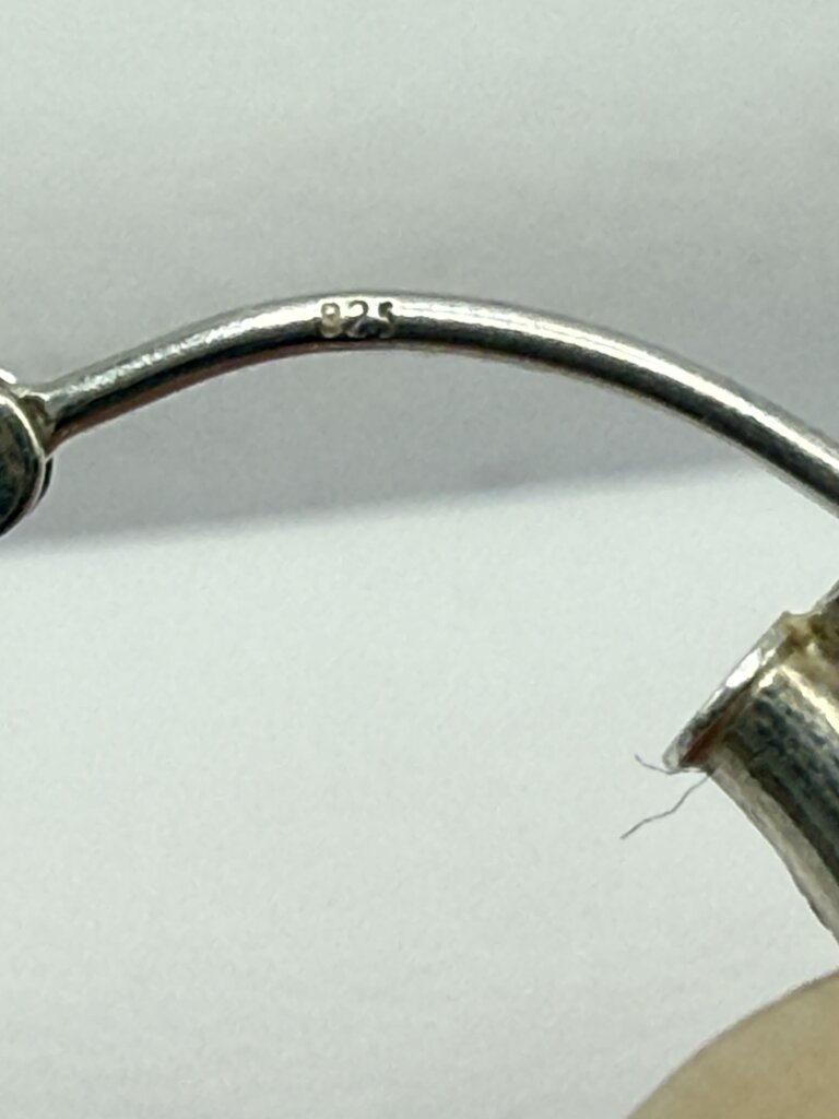 2 Pairs of Sterling Silver Hoop Pierced Earrings 4.95 Grams /ro
