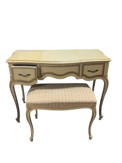 Vanity With Ottoman