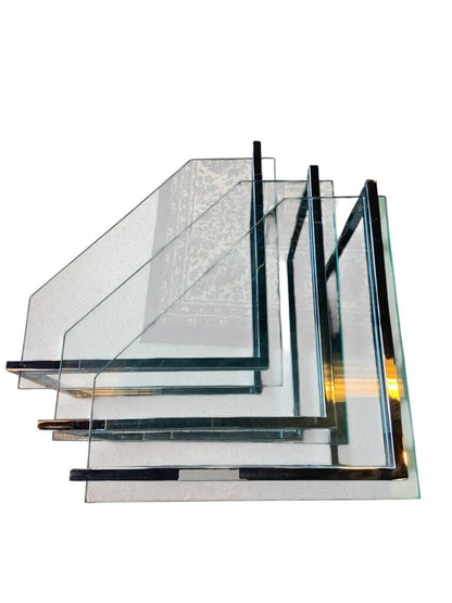 Set Of 3 Glass Nesting Tables