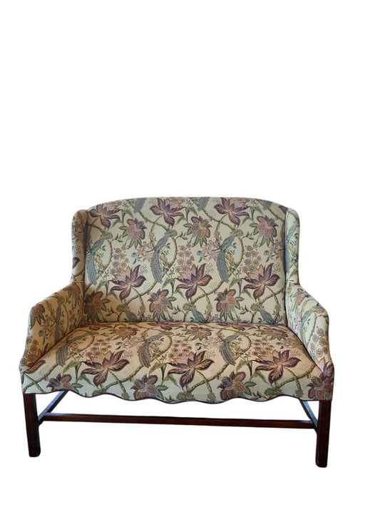 Bird And Floral Loveseat