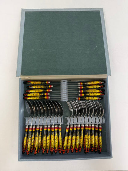 Handpainted Ukrainian Folk Art Flatware 30 pcs. /rw