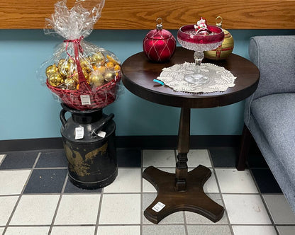 Dark Wood Round Table