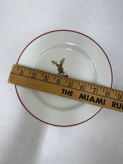 VTG LTD Commodities Set of 8 Holiday Reindeer Plates /roh