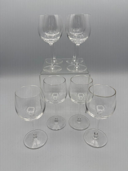 Set of 8 Val St Lambert Crystal Cordial Glasses /ro