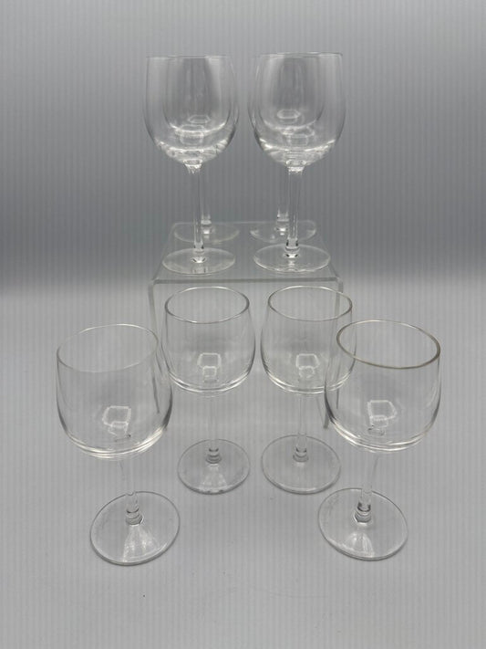 Set of 8 Val St Lambert Crystal Cordial Glasses /ro