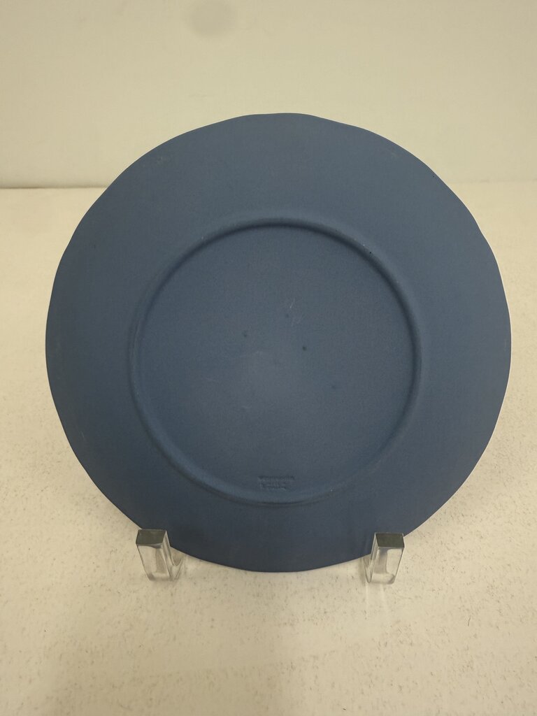 Wedgwood Jasperware Cream Color on Light Blue Poseidon 7” plate 2004 /roh