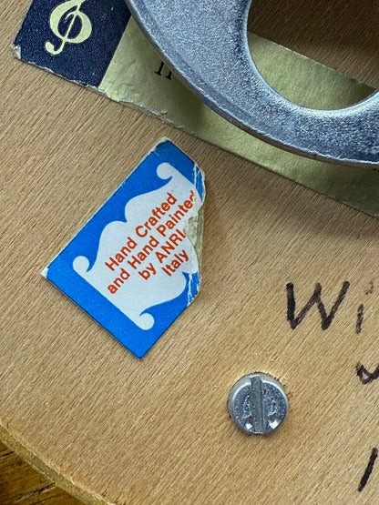 VTG Italian ANRI Music Box Boy Playing Cello If I were a Rich Man /ro