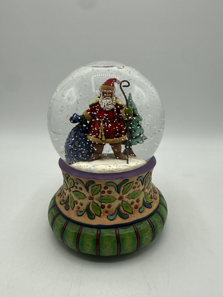 Jim Shore Christmas Snow Globe “Delivering Christmas Joy” 4008851 Works /ro