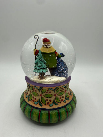 Jim Shore Christmas Snow Globe “Delivering Christmas Joy” 4008851 Works /ro