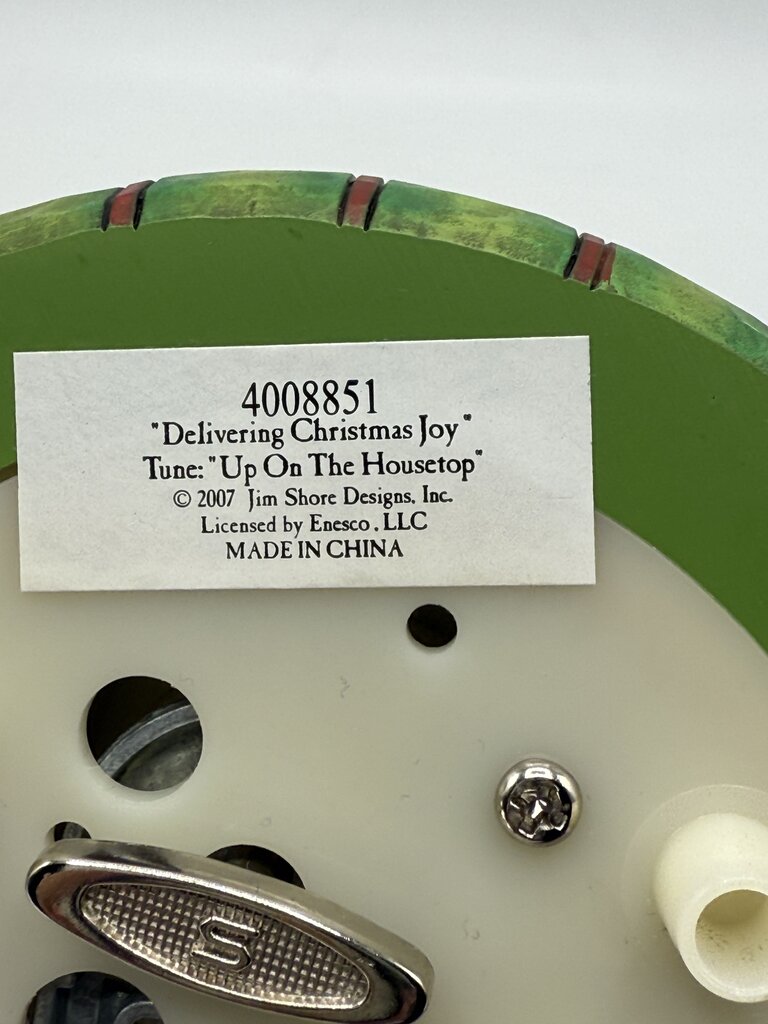 Jim Shore Christmas Snow Globe “Delivering Christmas Joy” 4008851 Works /ro