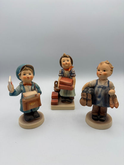 Set of 3 VTG Hummels The Postman, Builder, Cobbler W Germany /roh