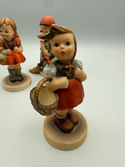 Set of 3 VTG Goebel M.J Hummel Girls Little Sweeper, Little Shopper, School Girl /roh