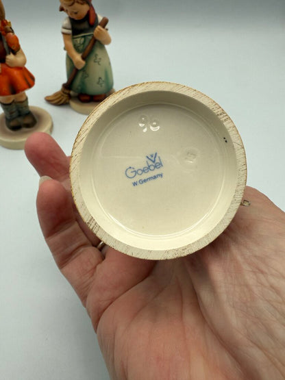 Set of 3 VTG Goebel M.J Hummel Girls Little Sweeper, Little Shopper, School Girl /roh