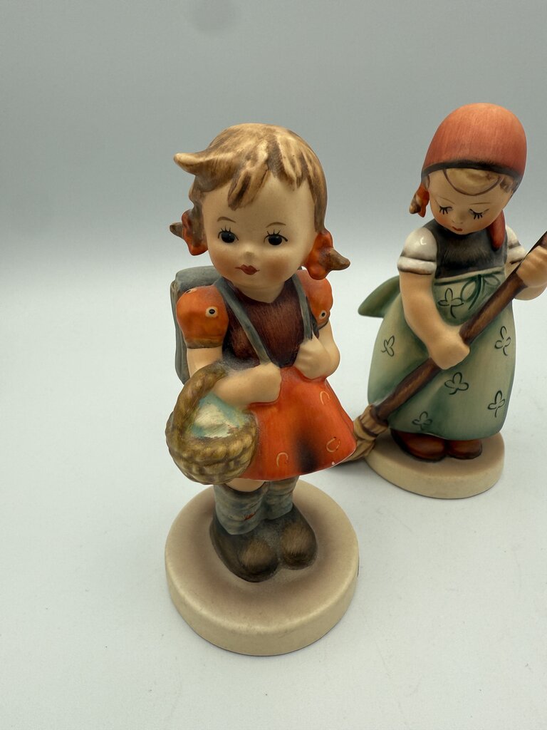 Set of 3 VTG Goebel M.J Hummel Girls Little Sweeper, Little Shopper, School Girl /roh
