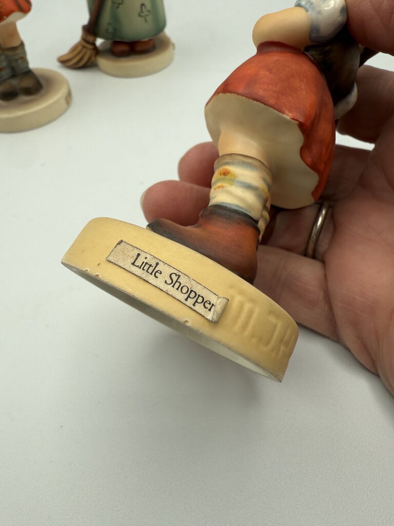 Set of 3 VTG Goebel M.J Hummel Girls Little Sweeper, Little Shopper, School Girl /roh