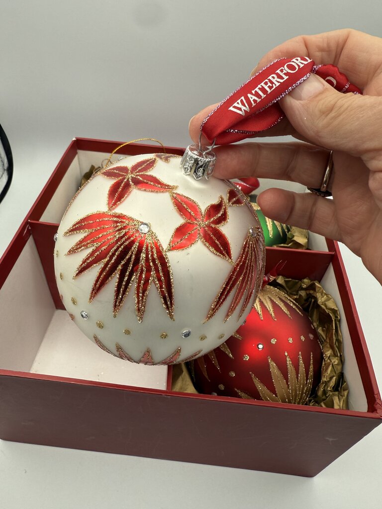 Waterford Holiday Heirlooms Star of Wonder Set of 3 Ornaments /rw