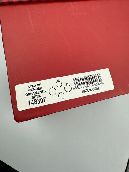 Waterford Holiday Heirlooms Star of Wonder Set of 3 Ornaments /rw