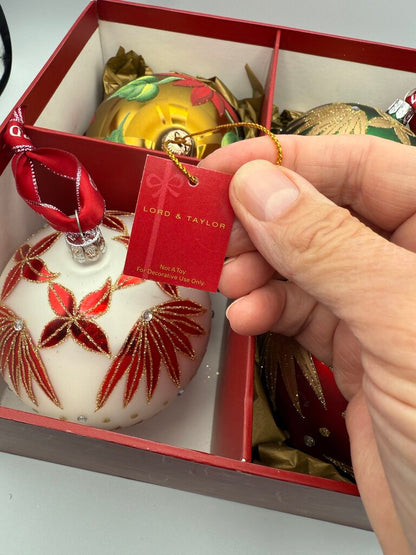 Waterford Holiday Heirlooms Star of Wonder Set of 3 Ornaments /rw