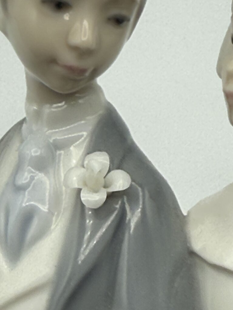 VTG Lladro Wedding Bride & Groom #4808 Cake Topper Figurine RETIRED /ro