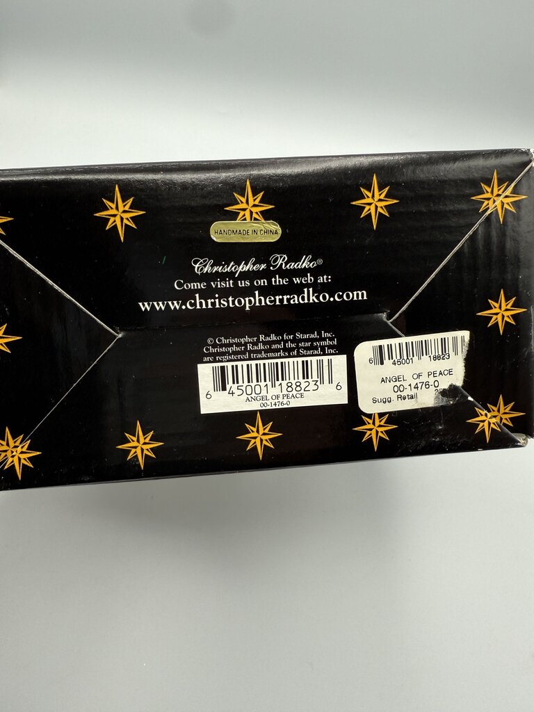 Christopher Radko Ornament Angel of Peace in box /rw