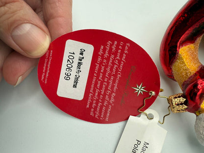 Christopher Radko Holiday Ornament “Over The Moon For Christmas” /rw