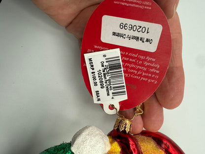 Christopher Radko Holiday Ornament “Over The Moon For Christmas” /rw