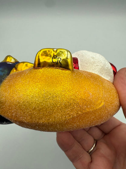 Christopher Radko Holiday Ornament “Over The Moon For Christmas” /rw