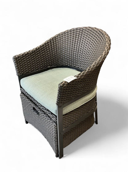 Pair of Wicker Patio Chairs