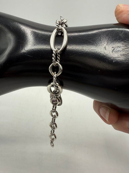 Brighton The Power of Pink Chain Link Bracelet Adjustable /ro