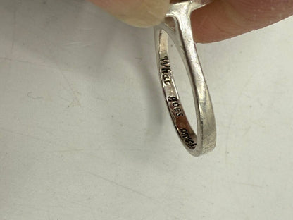 Sterling Silver Ring Size 7 “What Goes Around Comes Around” /ro