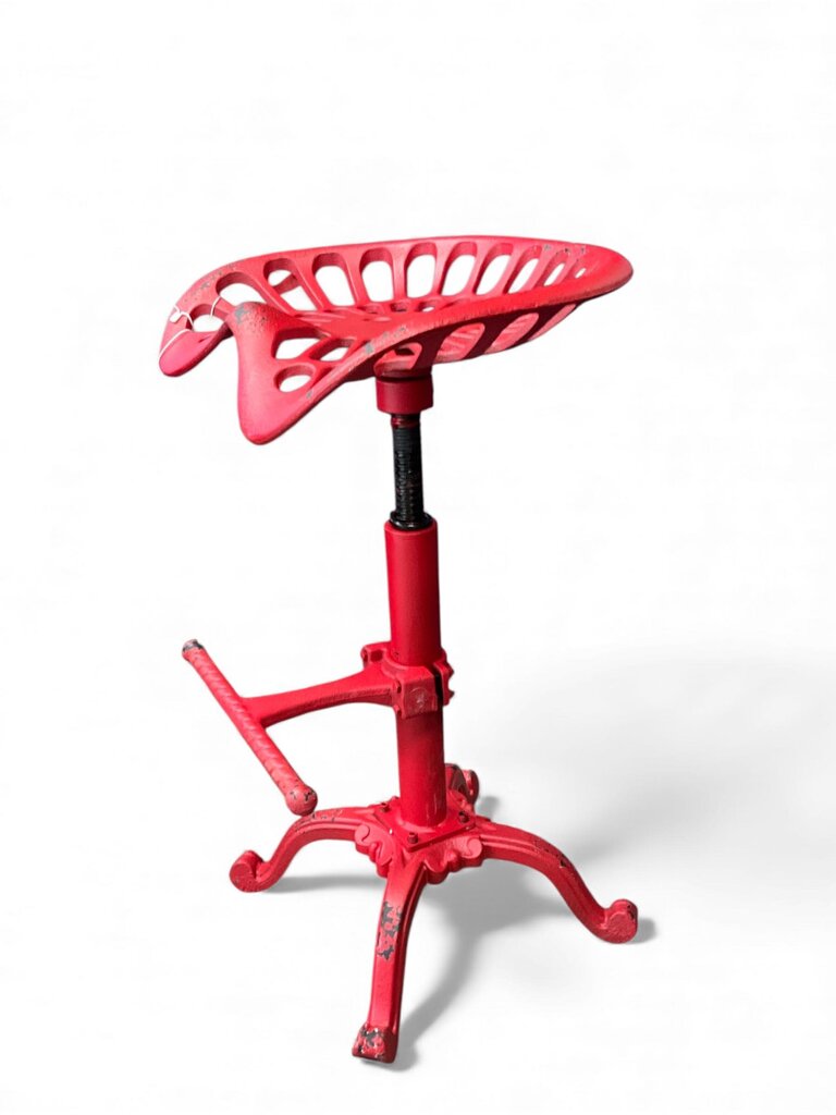Diwhy Red Industrial Tractor Set Bar Stool