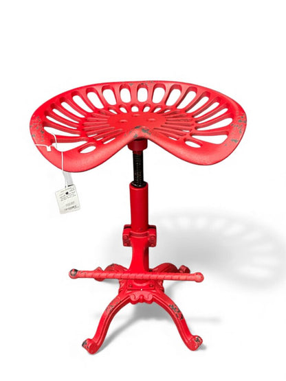 Diwhy Red Industrial Tractor Set Bar Stool