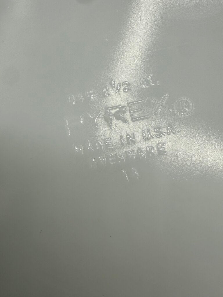 VTG Pyrex Blue Snowflake Garland Casserole 2.5 Qt. /rw