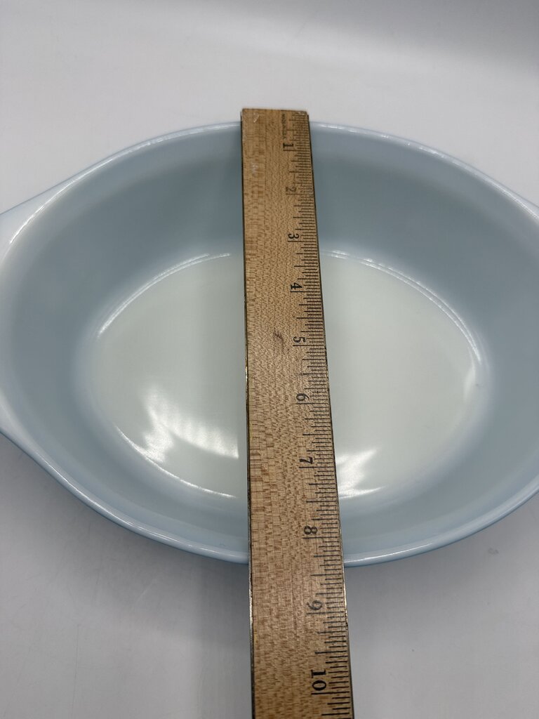 VTG Pyrex Blue Snowflake Garland Casserole 2.5 Qt. /rw