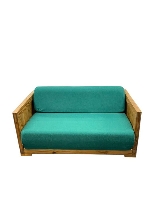 This End Up Green Upholstered Couch