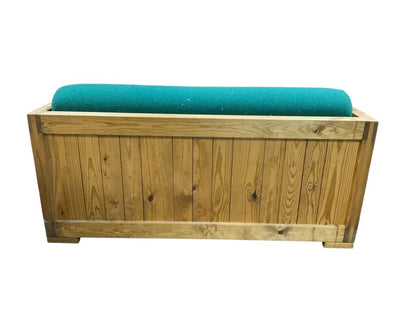 This End Up Green Upholstered Couch