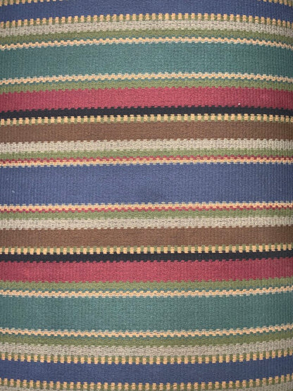 This End Up Stripped Chair With Ottoman