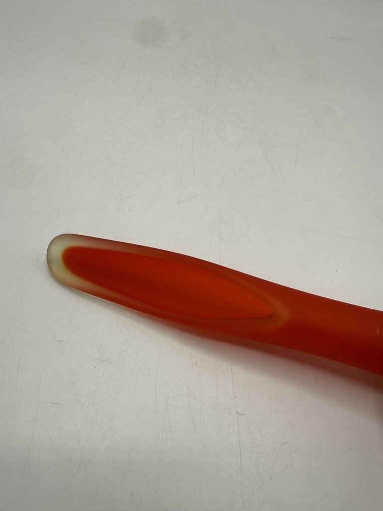 MCM Swung Glass Vase 11” Flame Orange /ro