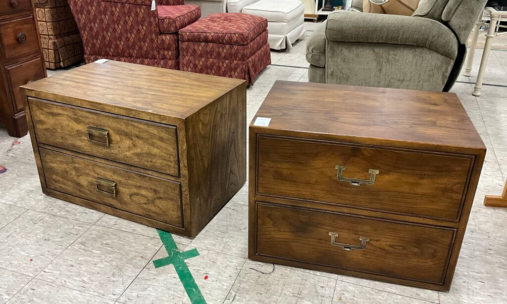 Mid-Century Campaign Nightstand