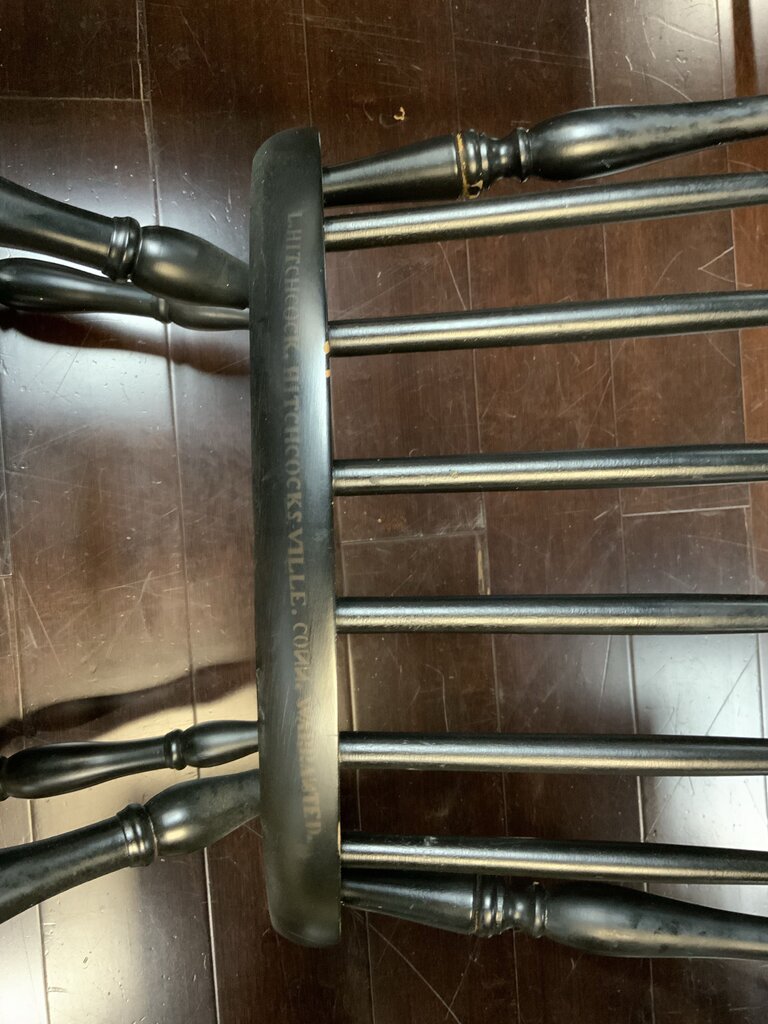 Hitchcock-Ville Drop Leaf Table 4 Chairs With Flowers