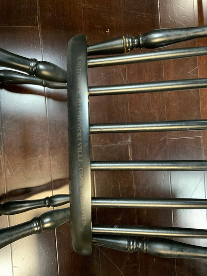 Hitchcock-Ville Drop Leaf Table 4 Chairs With Flowers