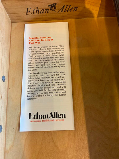 Pair Of Ethan Allen Dark Wood Side Table