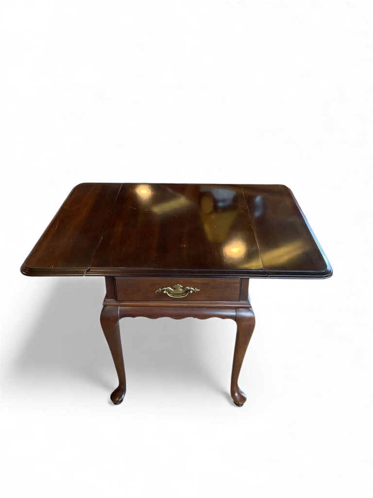 Pair Of Ethan Allen Dark Wood Side Table