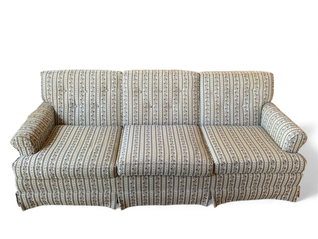 Ethan Allen Blue Floral Couch