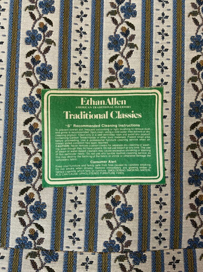 Ethan Allen Blue Floral Couch