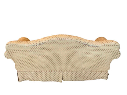 Lillian August Diamond Red And Gold Loveseat