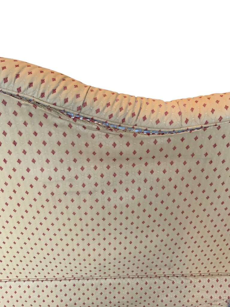 Lillian August Diamond Red And Gold Loveseat