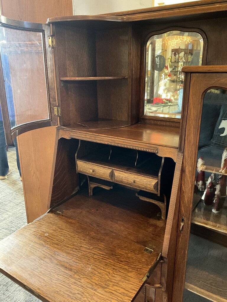 Quarter Sawn Oak Secretary Desk
