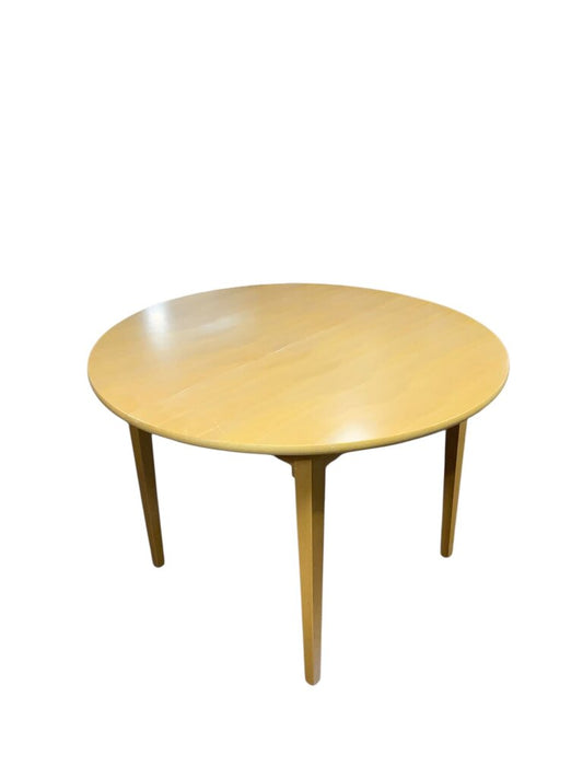 Round Danish Built In Leaf's Table No Chairs