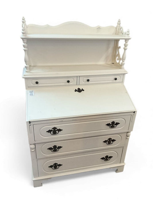 Vintage Secretary Desk With Hutch